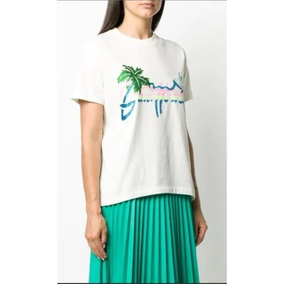 NWT Gucci Hawaii print T-shirt in white size M